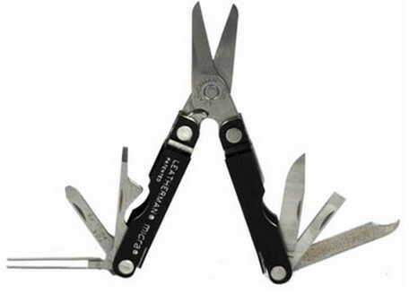 Leatherman Micra Multi-Tool Black Aluminum Handle, Gift Tin 64320012K
