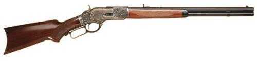 Cimarron 1873 Deluxe Short Rifle 44-40 Winchester 20"Octagon Barrel 10 Round Capacity Case Hardened Standard Blued Finish Walnut Hand Checkered Pistol Grip Stock CA205