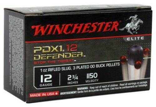 12 Gauge 10 Rounds Ammunition Winchester 2 3/4" 1 oz Lead #Slug