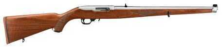 Ruger Talo 10/22 22 Long Rifle 18.5" Barrel Polished Stainless Steel 10 Round Rotary Mag Full Mannlicher Walnut Stock