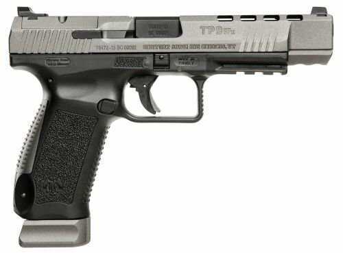 Century Arms Canik TP9SFX 9mm Luger 5.2" Barrel 20 Round Fiber Optic Sight Gray Slide Semi-Auto Pistol