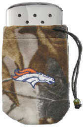 Zippo NFL/Realtree Logo Bag, w/Chrome Hand Warmer Denver Broncos 40295