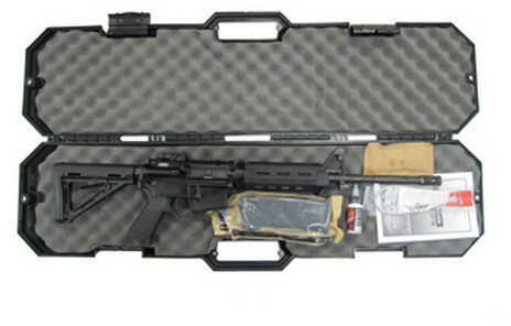 Black Dawn AR-15 5.56mm NATO 16" Barrel 30 Round Hard Case A2 Front Sight MBUS Rear Semi Automatic Rifle BDR-15M-BLK