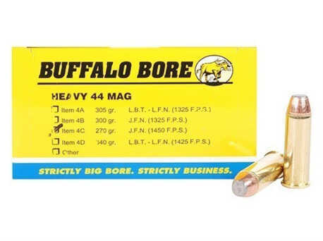 Buffalo Bore Ammunition Heavy 44 Magnum JFN 270 Grains (Per 50) 4C/50