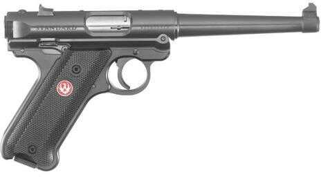 Ruger Mark IV Standard 22 LR 6" Barrel 10 Round Fixed Sights Black Grips Finish