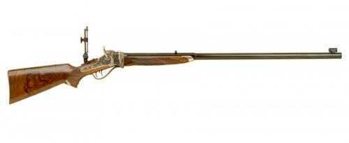 Click to see larger image. Cimarron Pedersoli Big Fifty Sharps Rifle 50-90 34" Octagon to Round Barrel Color Case Hardened Frame Standard Blued Finish With Walnut Stock SH800