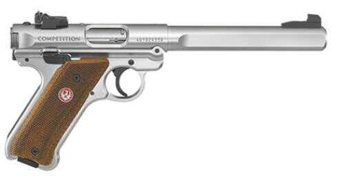 Ruger Mark IV Competition .22 LR 6.88" Bull Barrel 10 Rounds Laminate Grips Stainless Finish