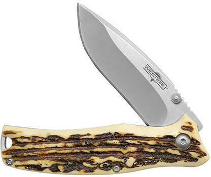 Western Knife - Pronto, 3" Blade, Drop Point, Delrin Handle Md: 19225