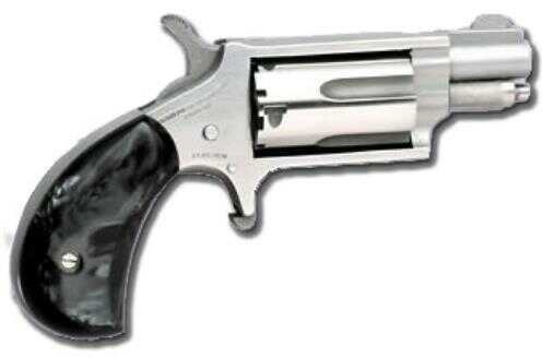 North American Arms Revolver MINI 22MAG 1-1/8" Stainless Steel Black PEARLITE GRIP Magnum