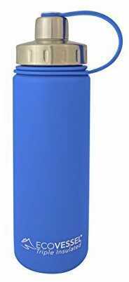 EcoVessel Vessel Boulder Insulated Water Bottle Blue 20 oz.