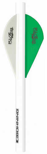 Bohning Archery Blazer Shrink Fletch Neon Green/White 101001NG