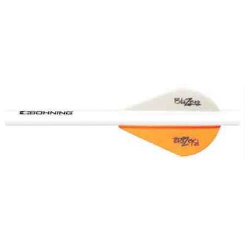 Bohning Archery Blazer Shrink Fletch Neon Orange/White 101001NO