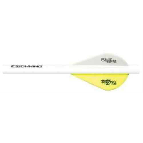 Bohning Archery Blazer Shrink Fletch Neon Yellow/White 101001NY