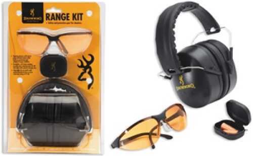 Browning Shooting Glasses Range Kit with Hearing Protection 126368