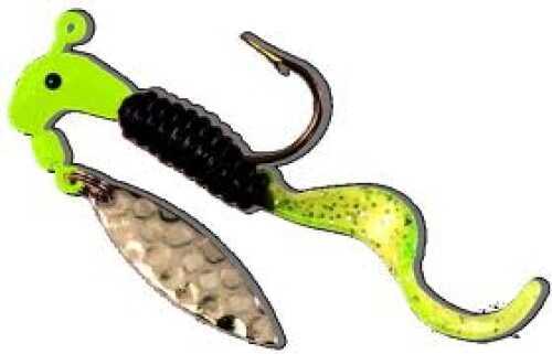 Blakemore Lure / Tru Turn Curly Tail Road Runner 2pk 1/16oz Chartreuse/Black/Chartreuse Md#: 1602-030