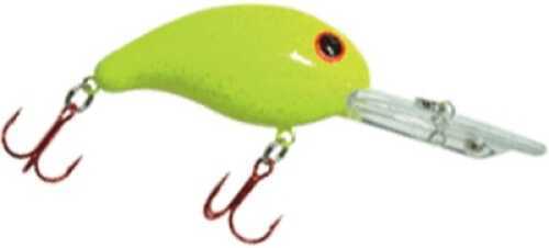 Bandit Lures Glow Double Deep Diver 1/4 Chartreuse/Sparkle Md#: 300-GS04