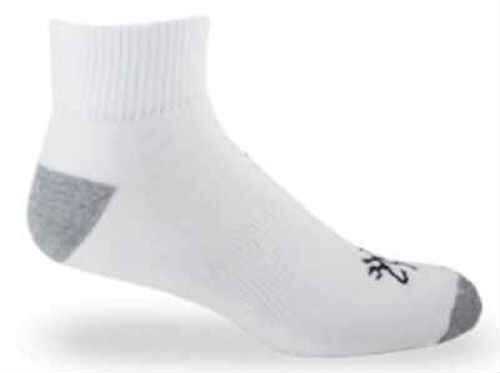 Carolina Hosiery Mills Browning Socks Cotton Quarter White Large 3Pr 39045