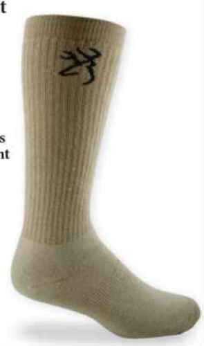 Carolina Hosiery Mills Browning Socks Boot Taupe Sz: Large Med Weight 8523LTP