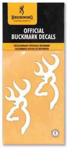 Signature Products Group SPG Apparel Browning Decals White - 3D Buckmark - 2pk BBDE2102