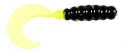 Big Bite Baits BB 2" Fat Grub 10Pk Blk/CHT