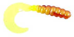 Big Bite Baits Fat Tail Grub 2in 10pk Yellow Jacket Md#: FG2-10