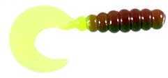 Big Bite Baits BB 2" Fat Grub 10Pk GREENIE Weenie