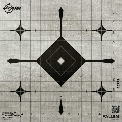 Allen EZ Aim Infrared Id Grid Bullseye 12 Target