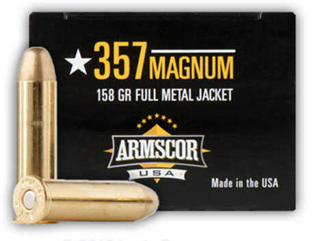 357 Magnum 20 Rounds Ammunition Armscor Precision Inc 158 Grain Full Metal Jacket