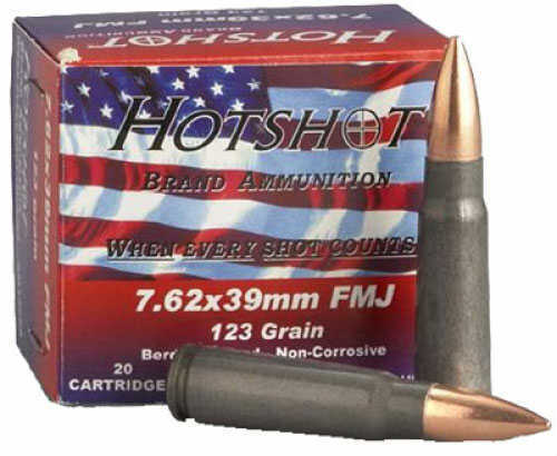 7.62X39mm 20 Rounds Ammunition Century Arms 123 Grain Full Metal Jacket