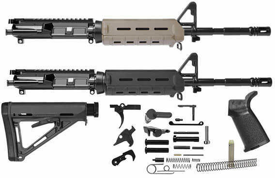 Del-Ton AR-15 A3 16" M4 Kit with Magpul MOE Flat Dark Earth Furniture Less Lower Receiver RKT100MOEDE