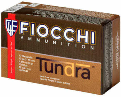 12 Gauge 5 Rounds Ammunition Fiocchi Ammo 3" 1 5/8 oz Tungsten #2