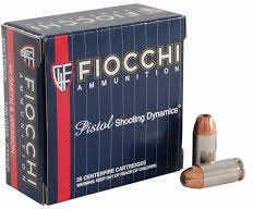 40 S&W 25 Rounds Ammunition Fiocchi Ammo 155 Grain Hollow Point