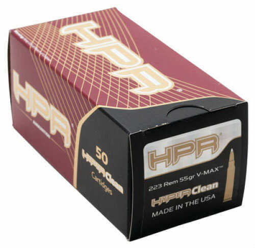 223 Remington 50 Rounds Ammunition HPR 55 Grain Full Metal Jacket