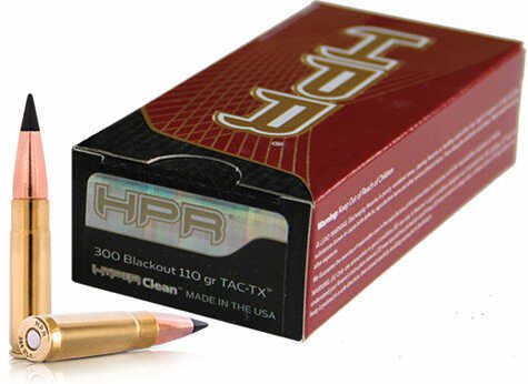 300 AAC Blackout 20 Rounds Ammunition HPR 110 Grain Full Metal Jacket