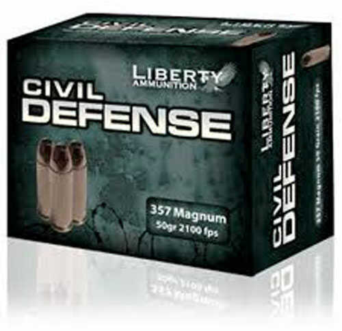 357 Magnum 20 Rounds Ammunition Liberty 50 Grain Hollow Point