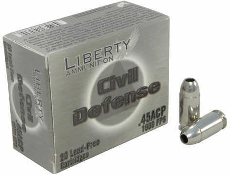 45 Colt 20 Rounds Ammunition Liberty 78 Grain Hollow Point