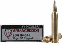 Nosler 204 Ruger 20 Rounds Ammunition Nosler 32 Grain Hollow Point