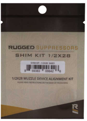 Rugged Suppressor Shim Kit 1/2X28