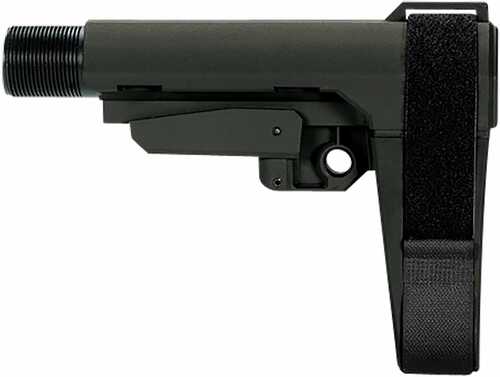 SB Tactical SBA3X03MSB SBA3 X Synthetic Stealth Gray 5-Position Adjustable for AR-Platform (Tube Not Included)