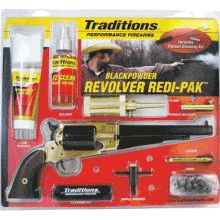 Traditions 1858 Army 44 Caliber REDI Pack Brass Blued FRS18581