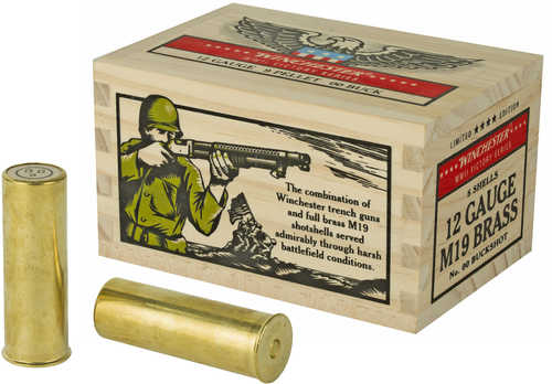 12 Gauge 5 Rounds Ammunition Winchester 2 3/4 9 Pellet Lead #00 Buck -  11433345