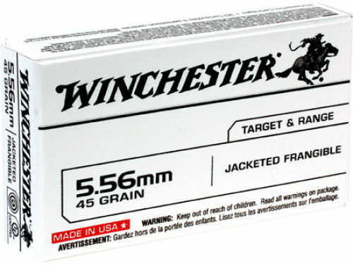 5.56mm Nato 20 Rounds Ammunition Winchester 45 Grain Jacketed Soft Point