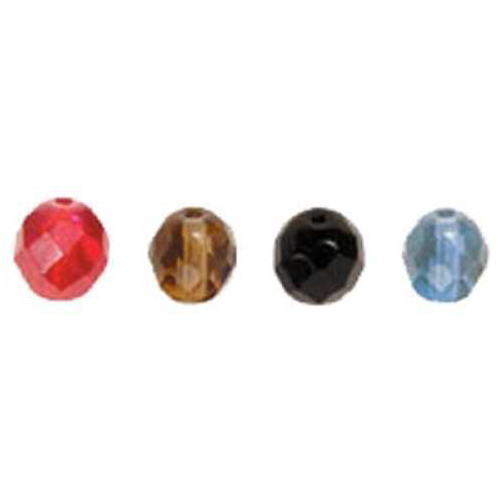 Bullet Weights Glass Beads 8mm 10pk Red Md#: PBGBRD