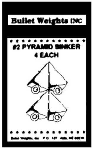 Bullet Weights Pyramid Lead 2oz 4/Cd Md#: PYC2
