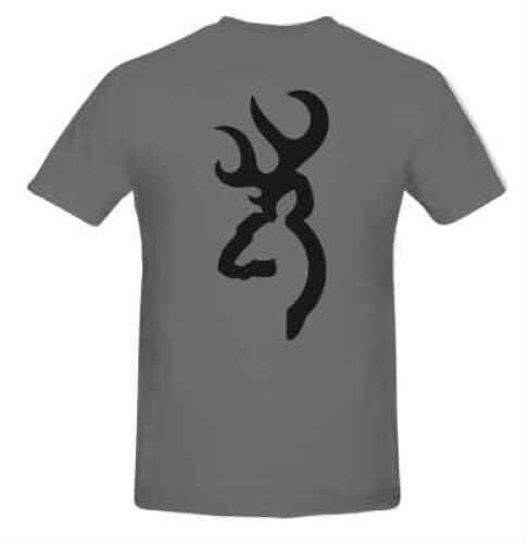 Click to see larger image. Signature Products Group SPG Apparel Browning Short Sleeve Tee Black Buckmark Gray MD BRC1761191M