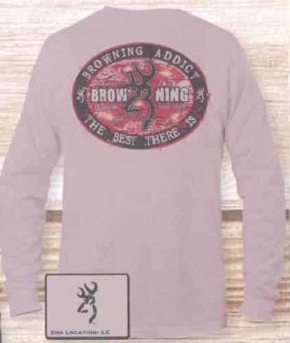 Signature Products Group SPG Apparel Browning Long Sleeve Tee Trademark Gray LG BRD6002191L