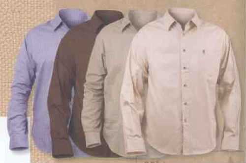 Signature Products Group SPG Apparel Browning Long Sleeve Twill Wrinkle Restitant Chestnut LG BRI2001084L