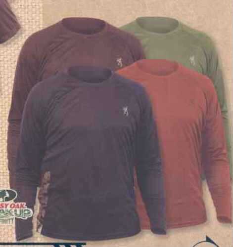 Signature Products Group SPG Apparel Browning Long Sleeve Tee Mens Performance Sienna LG BRI4020006L