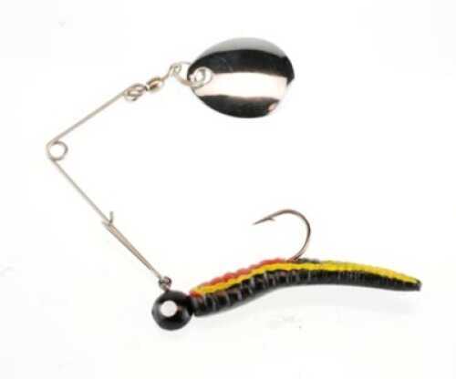 Pure Fishing / Jarden Johnson Beetle Spin Value Pack 1/8oz Black Yellow Stripe/Red Belly Md#: BSVP1/8BYSR