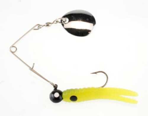 Pure Fishing / Jarden Johnson Beetle Spin Value Pack 1/8oz Chartreuse/Black Spots Md#: BSVP1/8CBSP